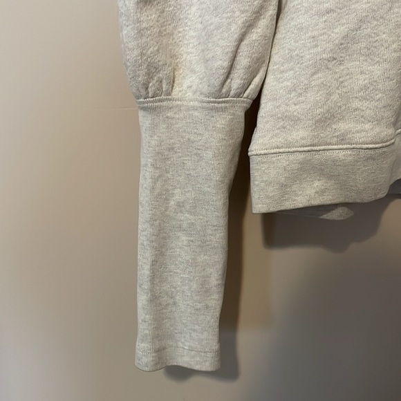 Ulla Johnson Oat Beige Cotton Tassel Drawstring Hoodie Sweatshirt - Picture 7 of 10